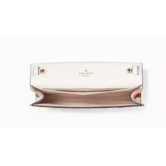 New Kate Spade Dana Small Flap Crossbody Saffiano Floral Multi - Picture 5 of 5